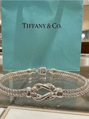 Tiffany & Co. Sterling Silver Twisted Rope Knot Bracelet